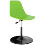 Swivel Dining Chairs 4 pcs Green PP Image 2