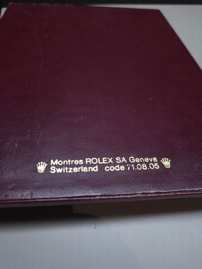 Vintage Rolex Genuine Leather Dealer Notebook Holder Geneva Switzerland