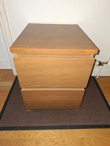Furniture Chest of Two Drawers (Oak Veneer)