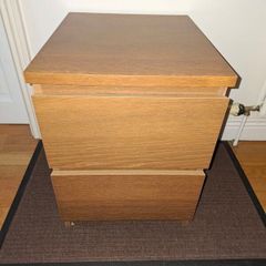 Furniture Chest of Two Drawers (Oak Veneer)