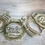 Vintage Solid Brass Horseshoe Brass Horse Saddle Harness Medallion Ornament Image 2