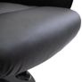 Recliner with Footstool, Relaxing Swivel Recliner 360 with Adjustable Backrest for TV, Supports up to 120 kg, Black Synthetic Upholstery, Metal Image 4