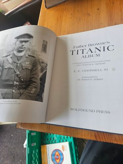 Titanic Album. Father Brown. Large Volume Hardback With Dustjacket In Good Condition.  See Photos For Same.
