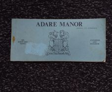 Ireland Postcards : Adare Manor Booklet , Six Postcard Views " Exterior and Interior