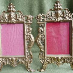 Antique Art Nouveau Photo Frames with stand. Spain 1890-1915