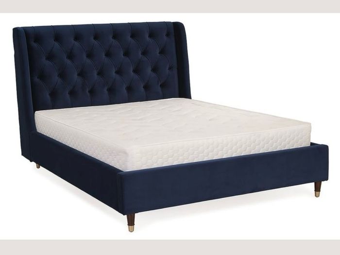 Serenity Navy Velvet Super King 6' Bed Frame