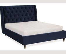 Serenity Navy Velvet Super King 6' Bed Frame