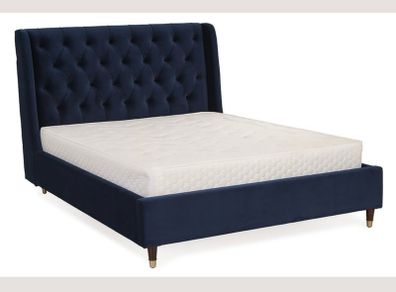 Serenity Navy Velvet Super King 6' Bed Frame