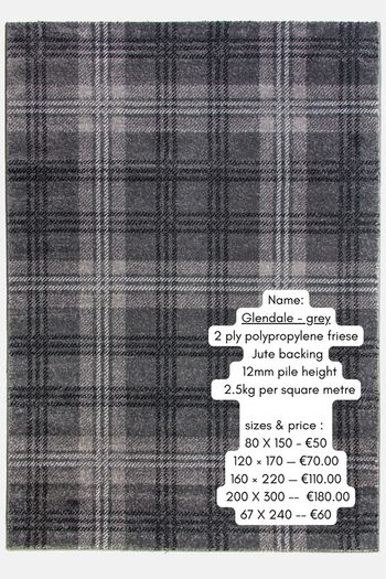 Tartan design rugs - free shipping