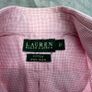 LAUREN RALPH LAUREN Fitted Non Iron Mens Shirt Pink Striped Long Sleeve 15.5 E39 Image 2