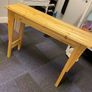 Handmade Solid Wood Console Table    Natural Finish Image 7