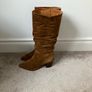 Suede slouch boots Image 3