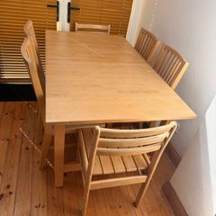 Dining room table & chairs