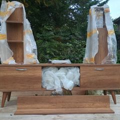 TV unit with shelves