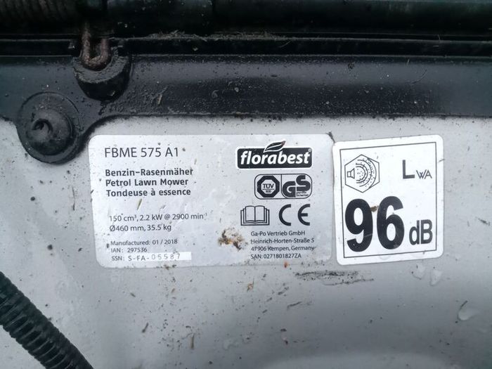 Florabest  51 inch 575is Briggs and Stratton mower
