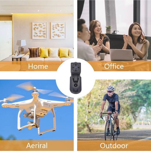 Mini Small Camera 1080P HD Small Portable Cordless Outdoor Cameras,Home Surveillance Security Camera with Night Vision and Motion Detection,Compact Outdoor/Indoor Video Recorder