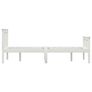Bed Frame without Mattress White Solid Pinewood 120x200 cm Image 3