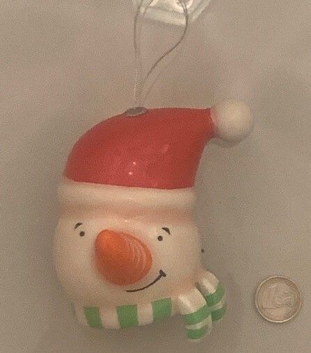 Vintage M&S XL Santa & Snowman Baubles 1990s