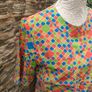 Vintage 90s 00s multicoloured geometric pattern top size small Image 2