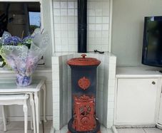 Godin stove, copper hood