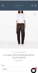 Allude navy tee