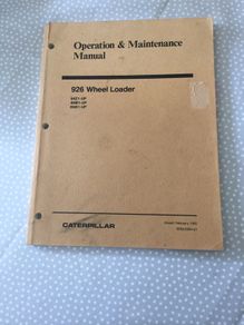 Caterpillar 926 Wheel Loader Operation And Maintenance My