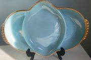 Reduced Retro Fire King  11 inch  long oven ware  compartment dish