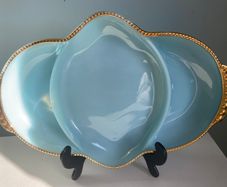 Reduced Retro Fire King  11 inch  long oven ware  compartment dish