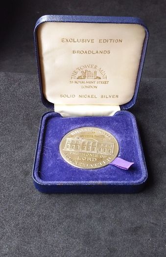 Rare Tower Mint, Broadlands Medallion ( Lord Mountbatten ) - Exclusive Edition, Boxed
