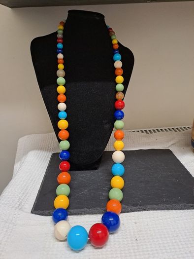 Vintage Colourful Retro Statement Necklace