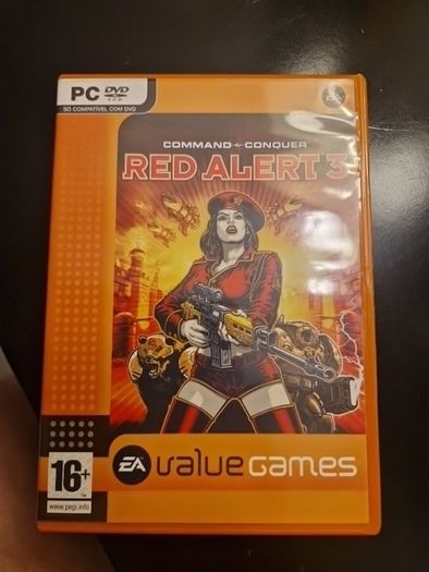 Pc Dvd Rom Command and Conquer Red Alert 3 Games Original