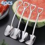 4pcs Premium Stainless Steel Watermelon & Shovel Cutlery Set, new. Image 2