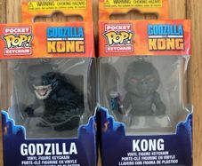 Funko Pop Keychains: Godzilla vs Kong Bundle