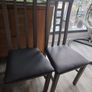 Wooden dining chairs with cushions Image 8