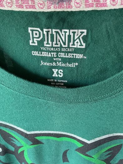 T-shirt Victoria secrets xsmall green college Tshirt
