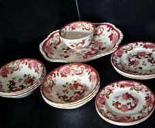 Masons Ironstone "Mandalay Red" Dinnerware