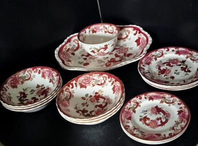 Masons Ironstone "Mandalay Red" Dinnerware