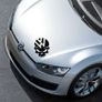 Volkswagen skull Car decal vinyl sticker Image 3