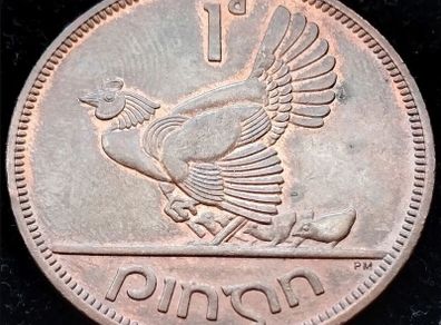 [#297] - Ireland 1968 | Irish 1d | One Penny | KM.11 | AU