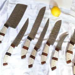 Beautiful Damascus Handmade Set 5 pcs