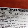 Irish Civil War Outbreak Media Notice Poster Ireland Image 2