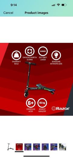 razor scooter power wings lighshow brand new