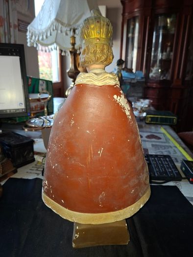 Beautiful Very Large Old Child of Prague Statue, likely produced in Ireland during the early 20th century, Postage Available or collection, Measurements are in the photo's