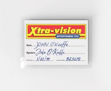 Replica Xtra-Vision Membership Card - Personalised