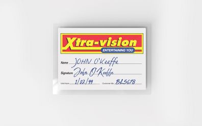 Replica Xtra-Vision Membership Card - Personalised