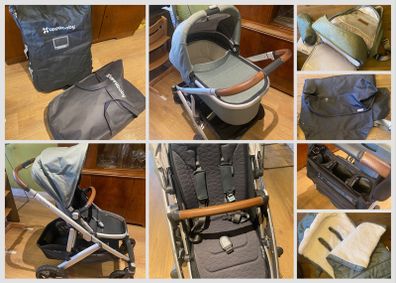 Uppababy Vista V2 Emmett - bundle with many accessories