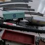 Train Set  vintage Luma set locos track trucks and car etc Image 4