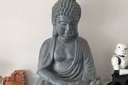Grey Buddha Statue - Indoor / Garden Decorative Ornament
