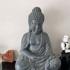 Grey Buddha Statue - Indoor / Garden Decorative Ornament