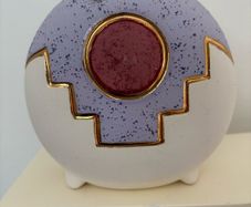 Kopa Pottery Native American Vase 22K Gold 12cm high
